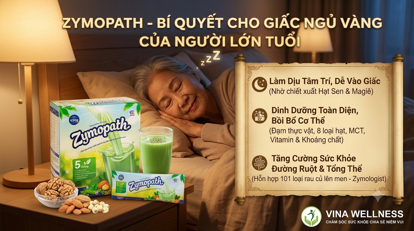 Thực Phẩm Bổ Sung Zymopath: Bí Quyết Vàng Cho Giấc Ngủ Ngon Của Người Lớn Tuổi