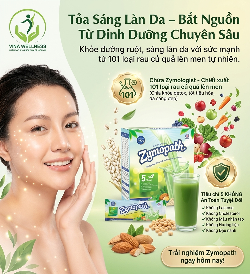 Tỏa Sáng Làn Da – Bắt Nguồn Từ Dinh Dưỡng Chuyên Sâu Cùng Zymopath