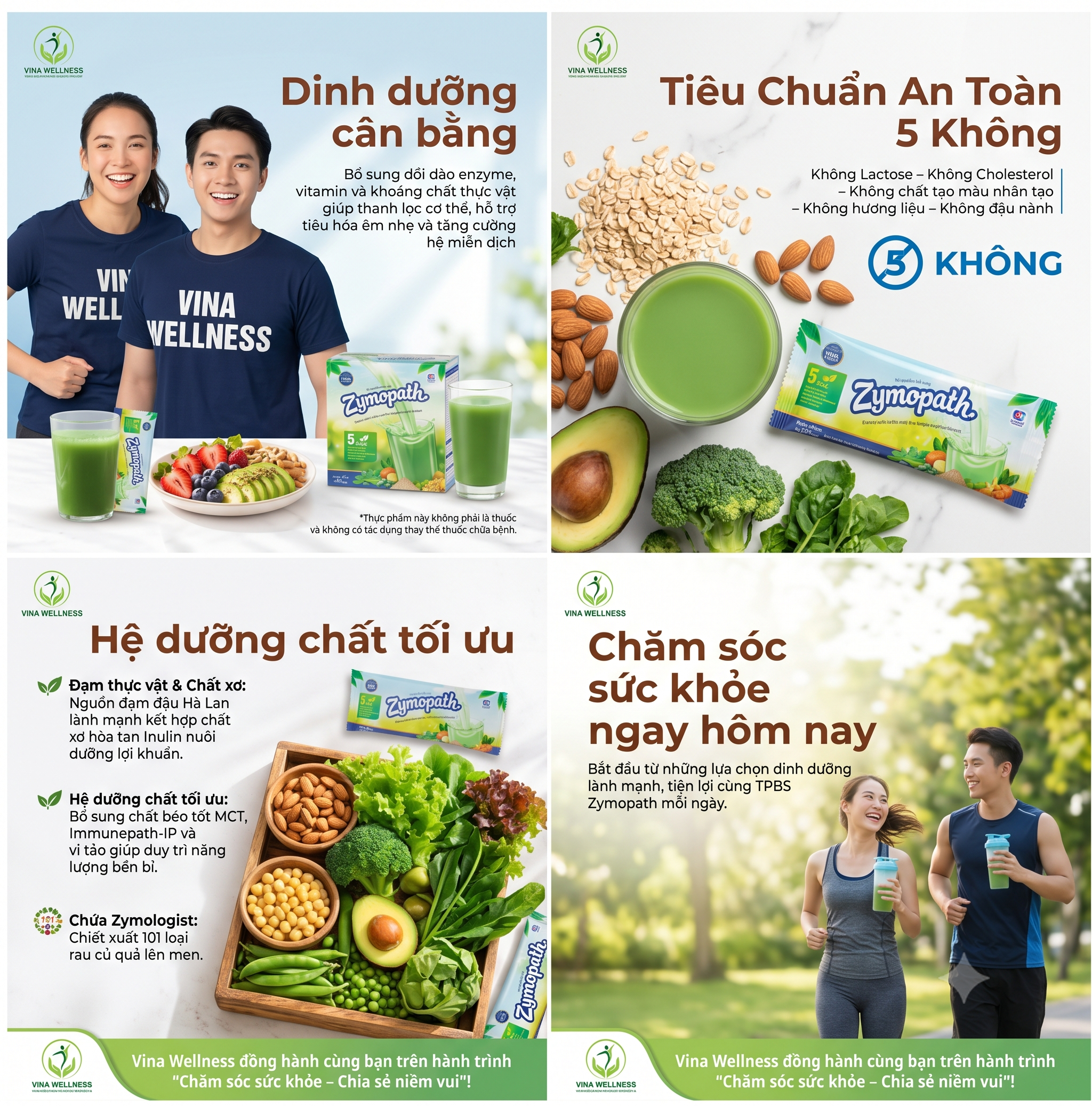 Zymopath Vina Wellness: Giải Pháp Dinh Dưỡng Cân Bằng, Tiêu Chuẩn 5 Không Cho Sức Khỏe Vàng
