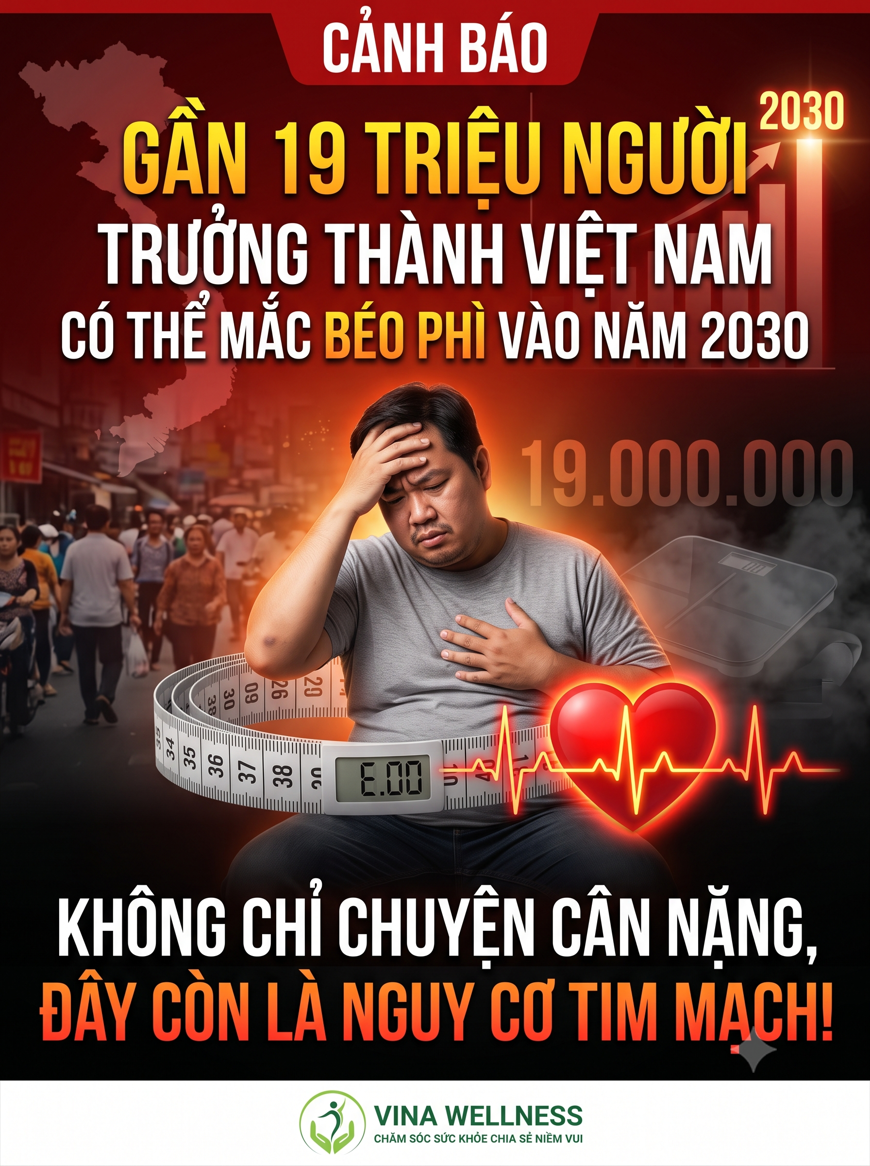 Cảnh Báo: Gần 19 Triệu Người Việt Trưởng Thành Có Nguy Cơ Mắc Béo Phì Vào Năm 2030